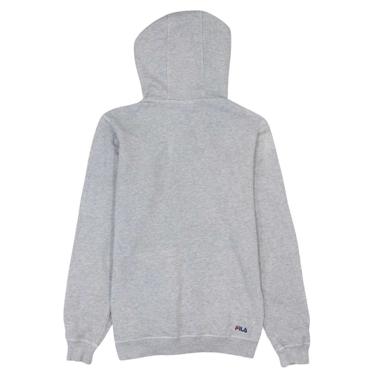 Fila Men's Grey Pullover Hoodie XS Logo Graphic Cotton Blend