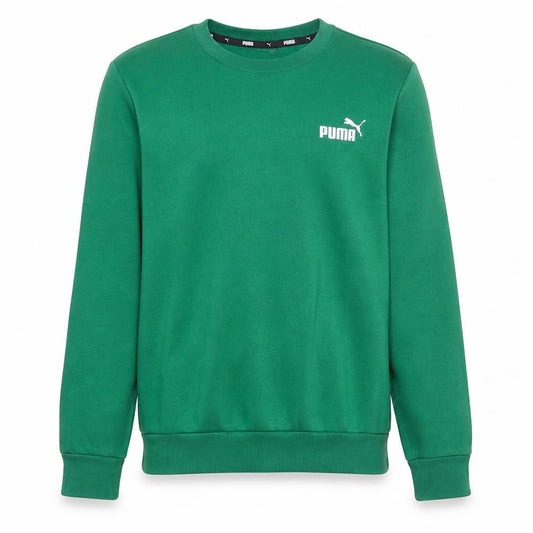 Puma Mens Green Crew Neck Pullover Sweatshirt XS