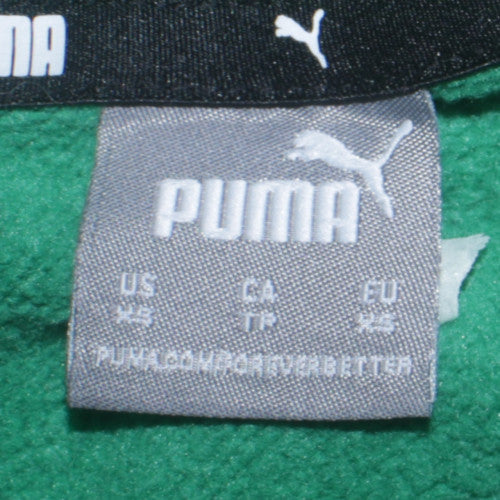 Puma Mens Green Crew Neck Pullover Sweatshirt XS
