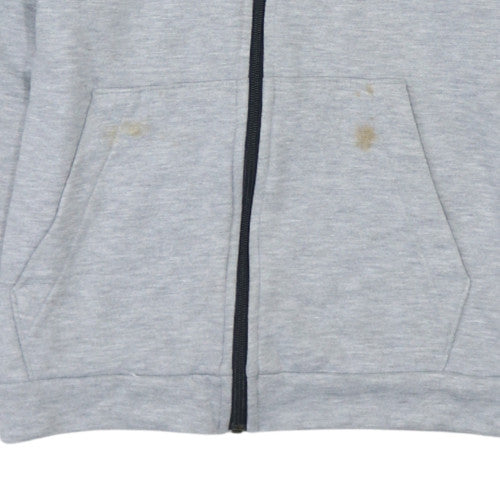 Nike Men's Grey Dri-FIT Full Zip Hoodie Size S