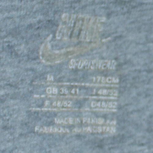 Nike Men's Grey Full Zip Hoodie M Sportswear Fleece Sweatshirt