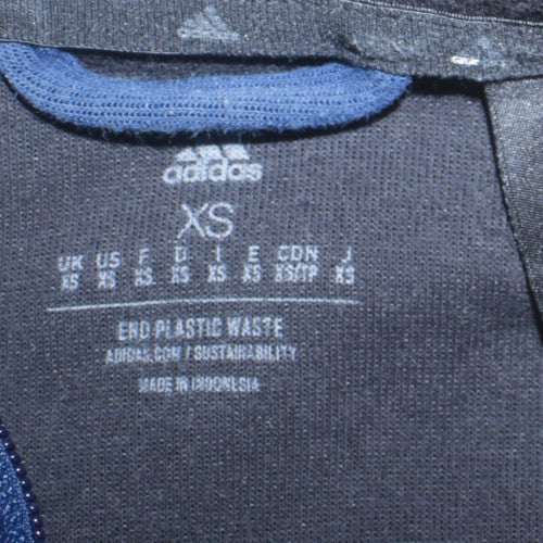 Adidas Men's Blue XS 1/4 Zip Track Jacket with Pockets