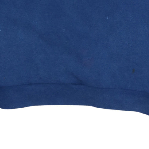 Adidas Men's Blue XS 1/4 Zip Track Jacket with Pockets