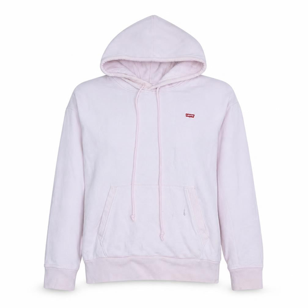 Levi's Women Pink Pullover Hoodie Size S Cotton Blend Casual