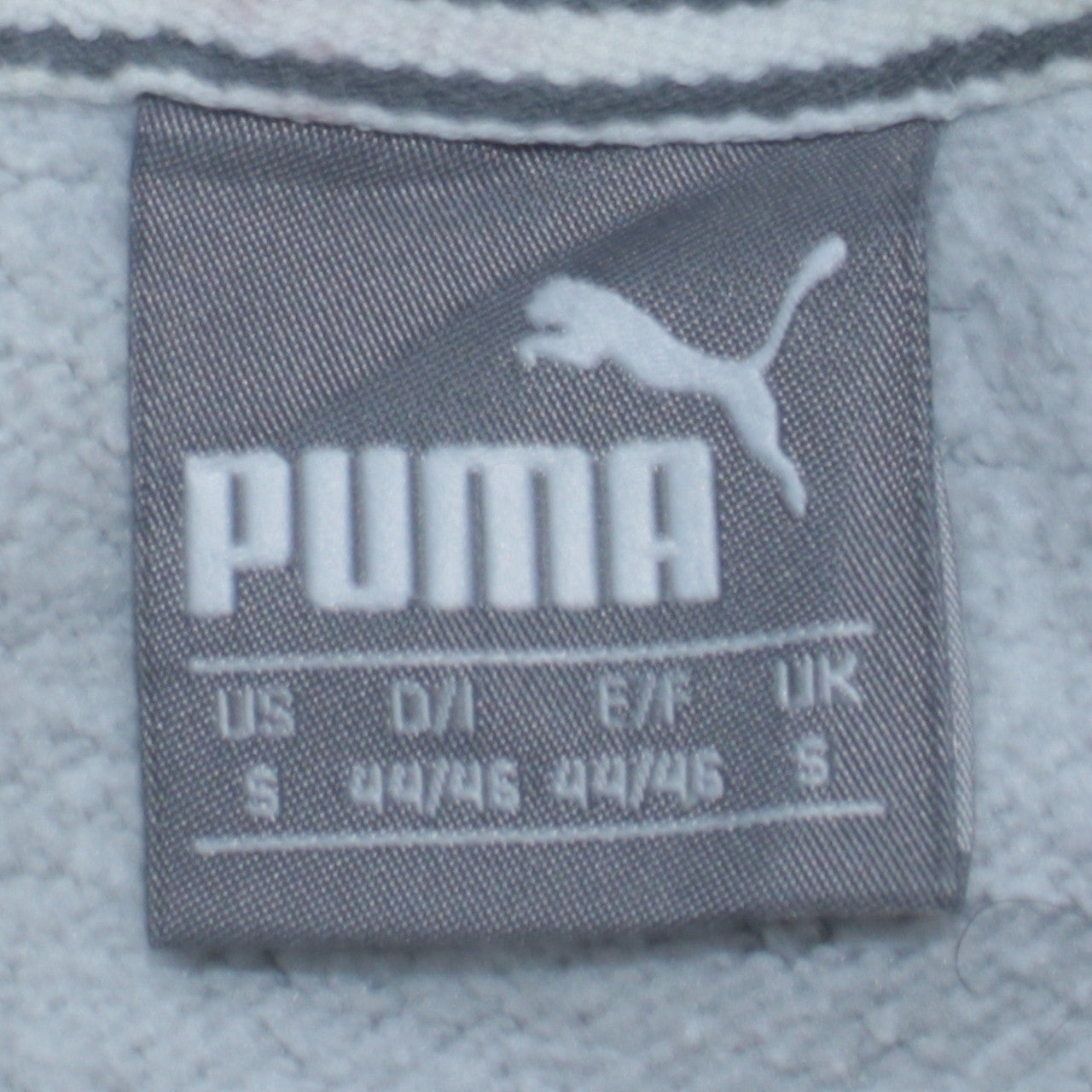 Puma Men's Grey Small Pullover Hoodie with Logo Print