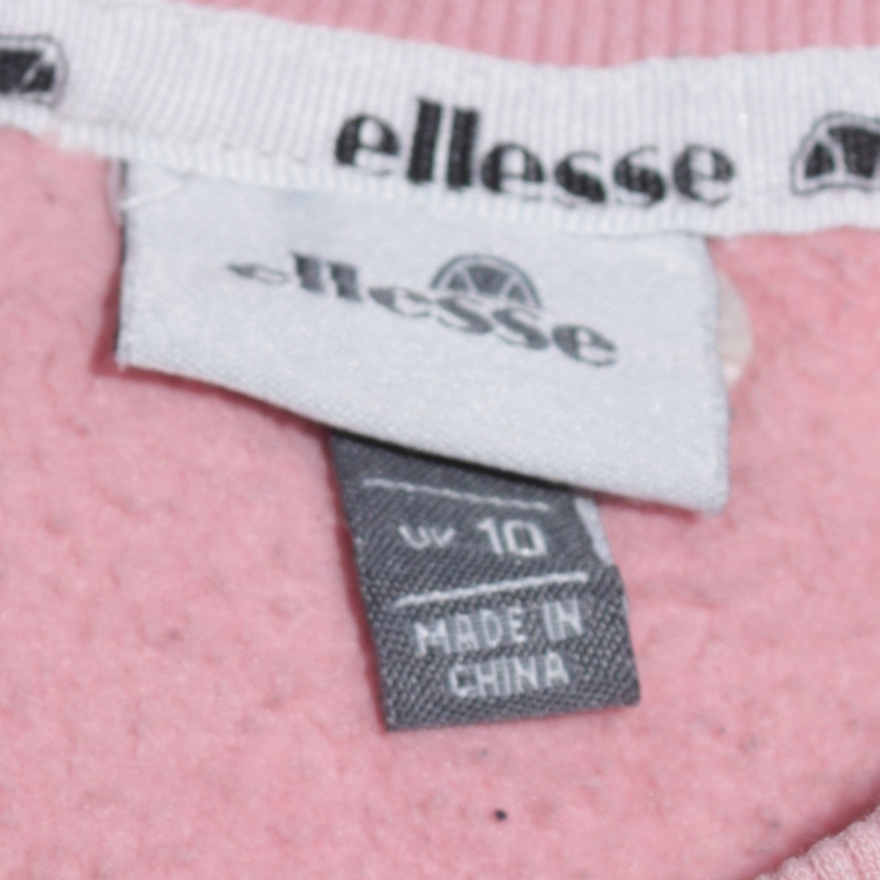 Ellesse Womens Pink Crew Neck Pullover Sweatshirt UK 10