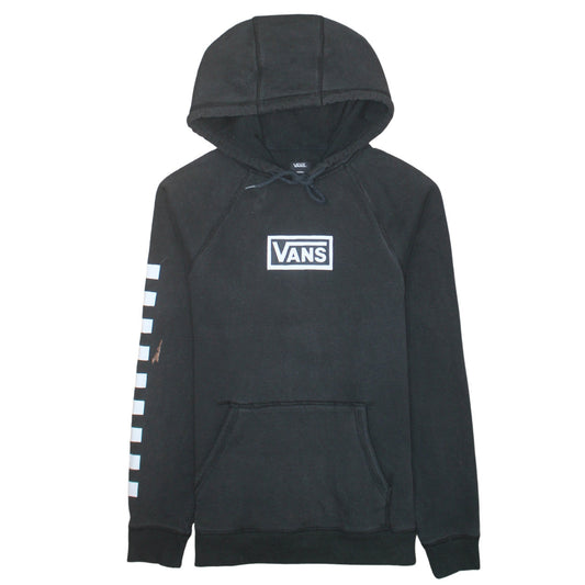 Vans Men's Black Small Pullover Hoodie Graphic Skate Sweatshirt