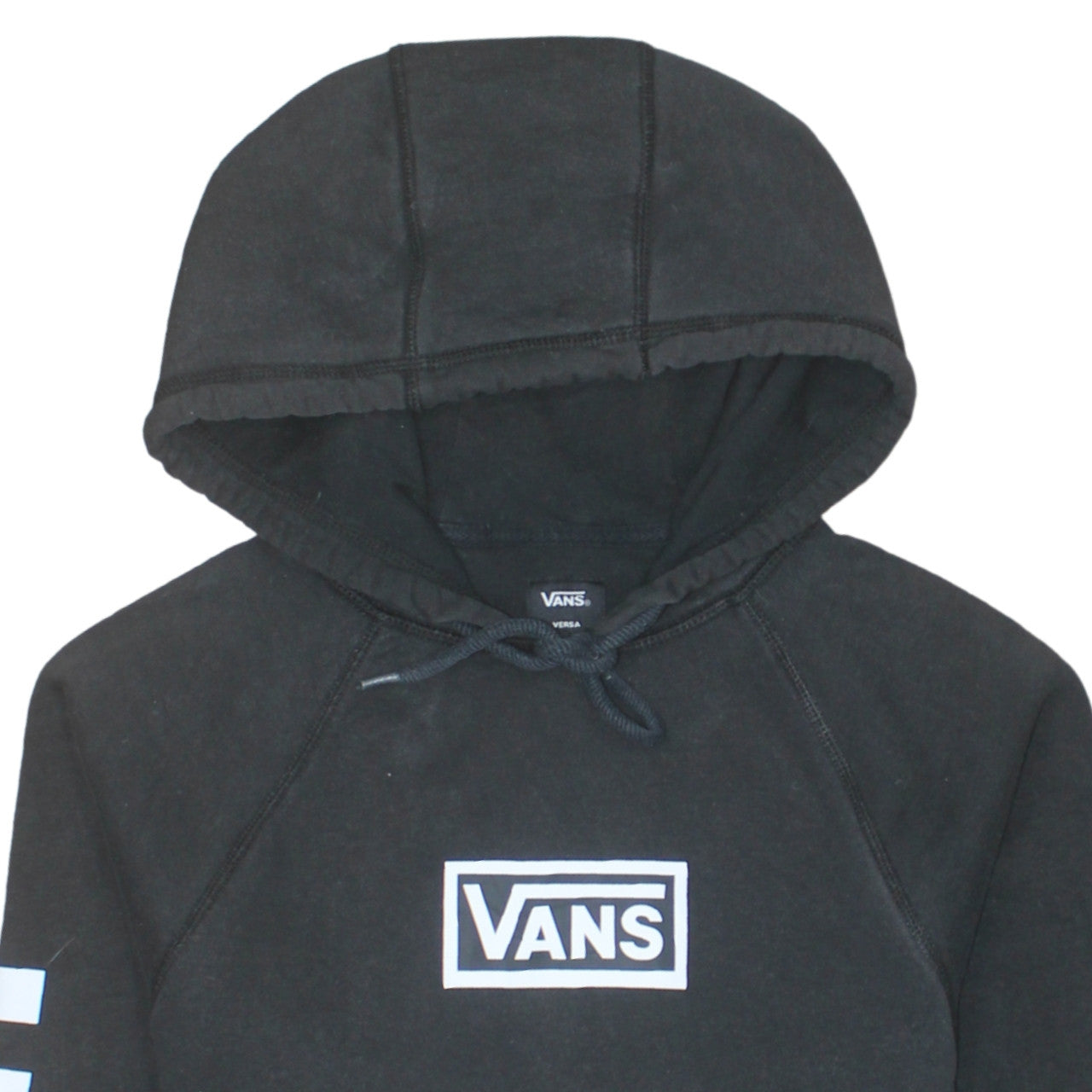 Vans Men's Black Small Pullover Hoodie Graphic Skate Sweatshirt