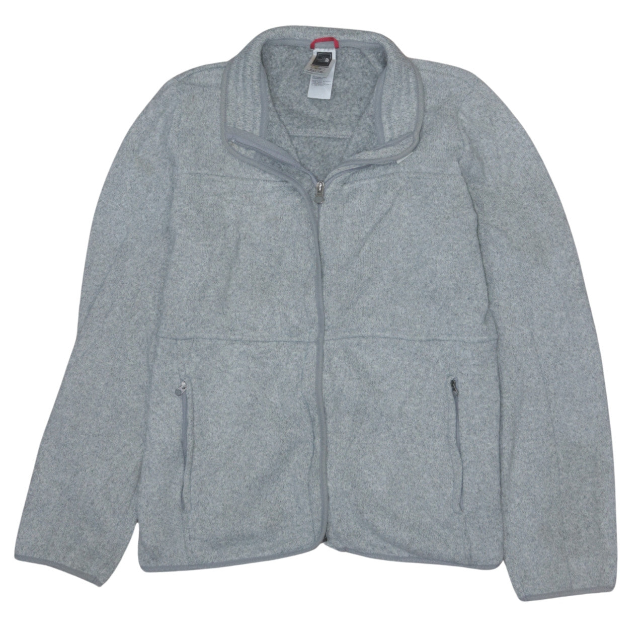 The North Face Womens Grey Fleece Full Zip Jacket XL
