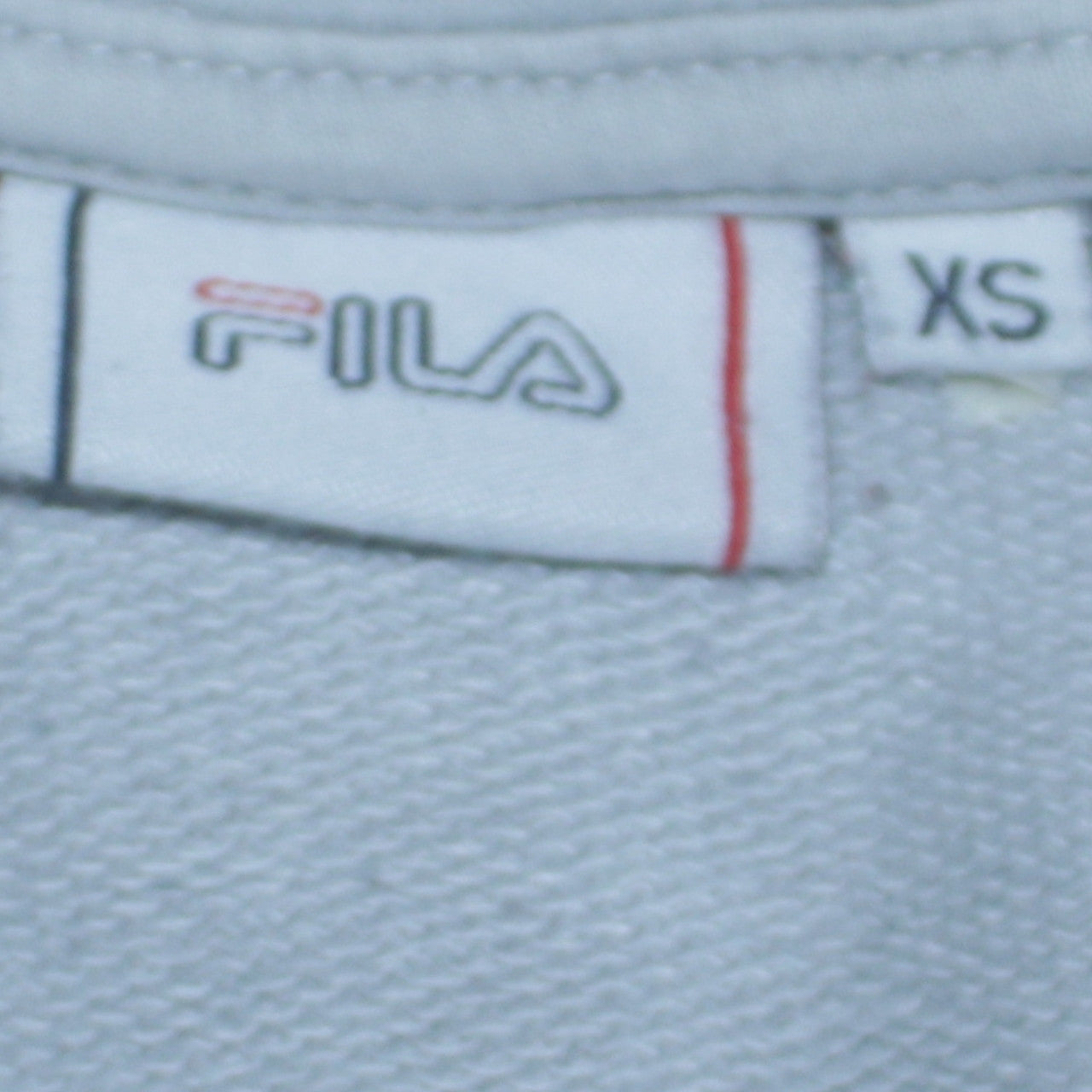 Fila Men’s Grey Pullover Hoodie XS Logo Graphic Hooded Sweatshirt