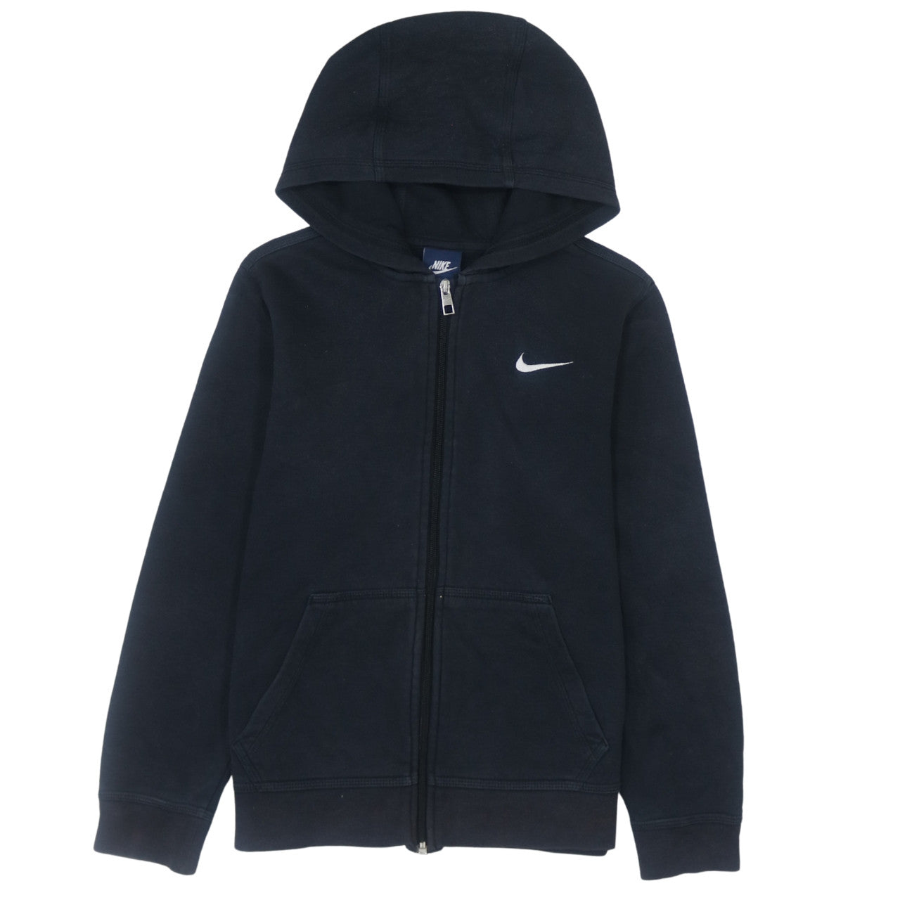 Nike Teens Black Full Zip Hooded Sweatshirt M Fleece Top