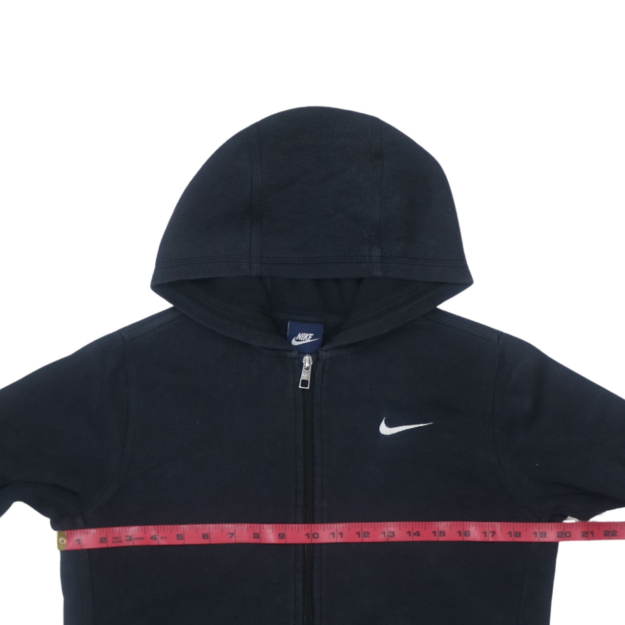 Nike Teens Black Full Zip Hooded Sweatshirt M Fleece Top