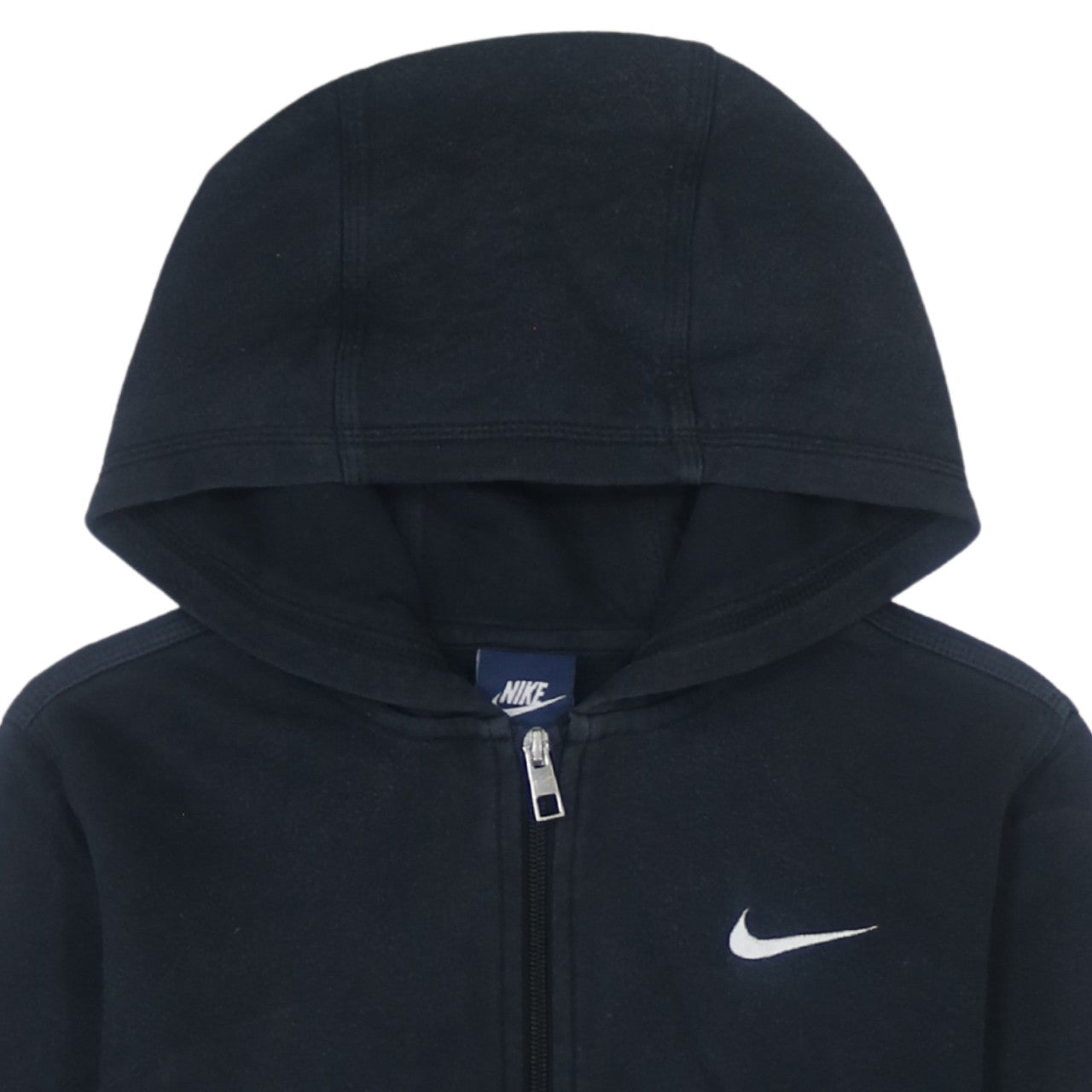 Nike Teens Black Full Zip Hooded Sweatshirt M Fleece Top
