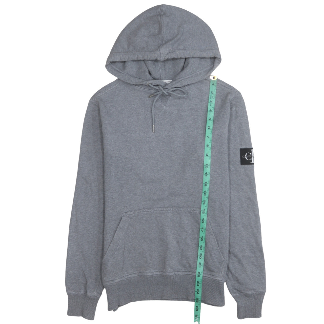 Calvin Klein Jeans Men’s Grey Pullover Hoodie Size S Classic Fit