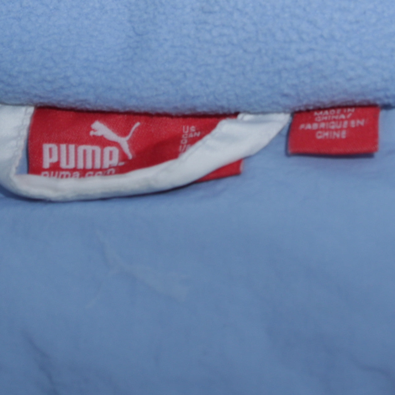 Puma Women's White Hooded Puffer Jacket Size M Winter Coat