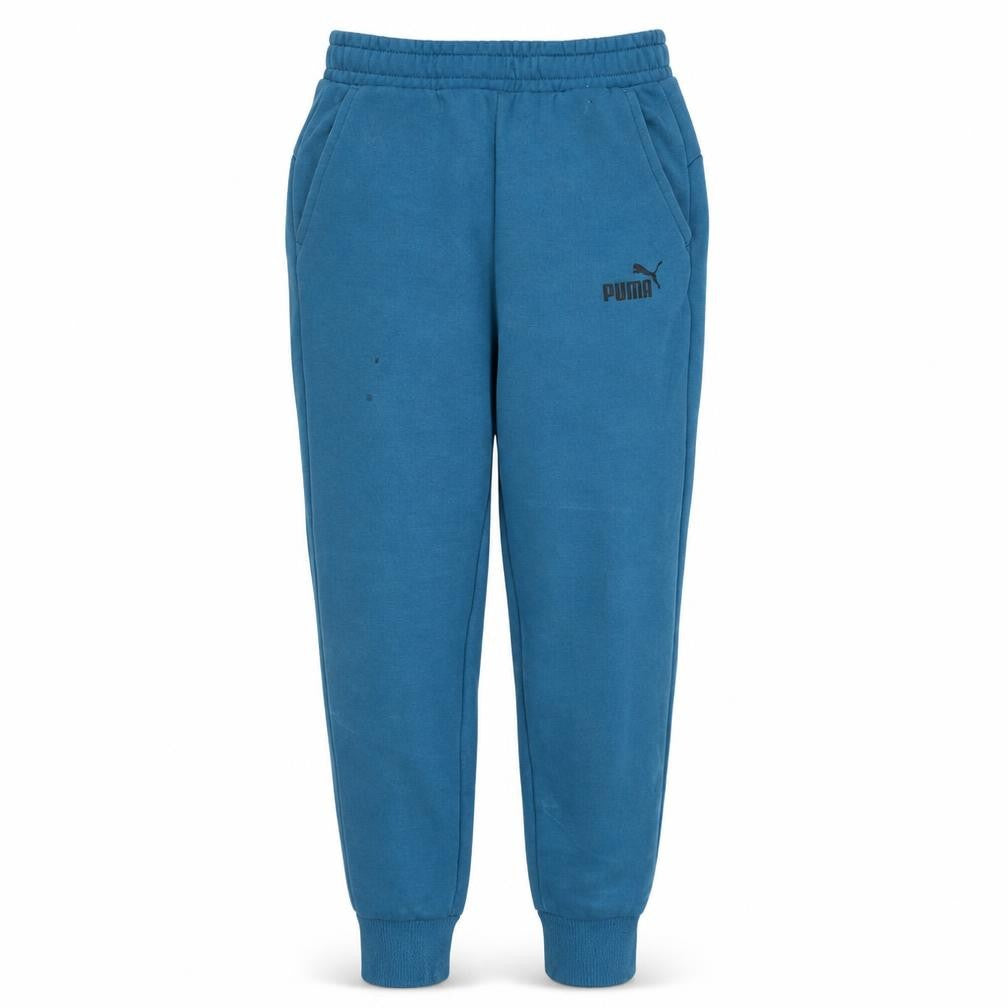 Puma Men's Blue Jogger Sweatpants M Regular Fit Tapered Fleece