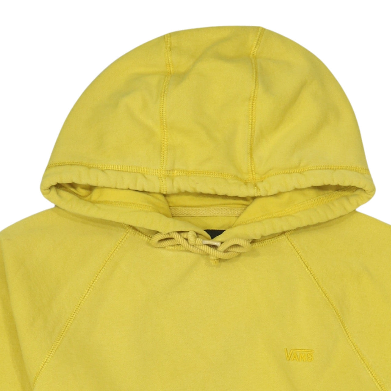 Vans Women's Yellow Pullover Hoodie Small Cotton Blend Casual Sweatshirt
