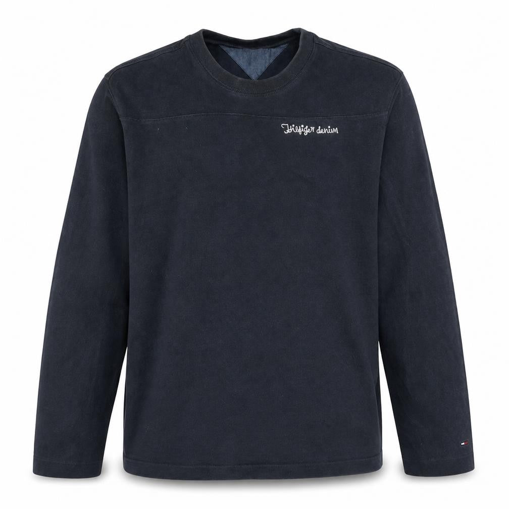 Tommy Hilfiger Men’s Black XL Crew Neck Pullover Sweatshirt