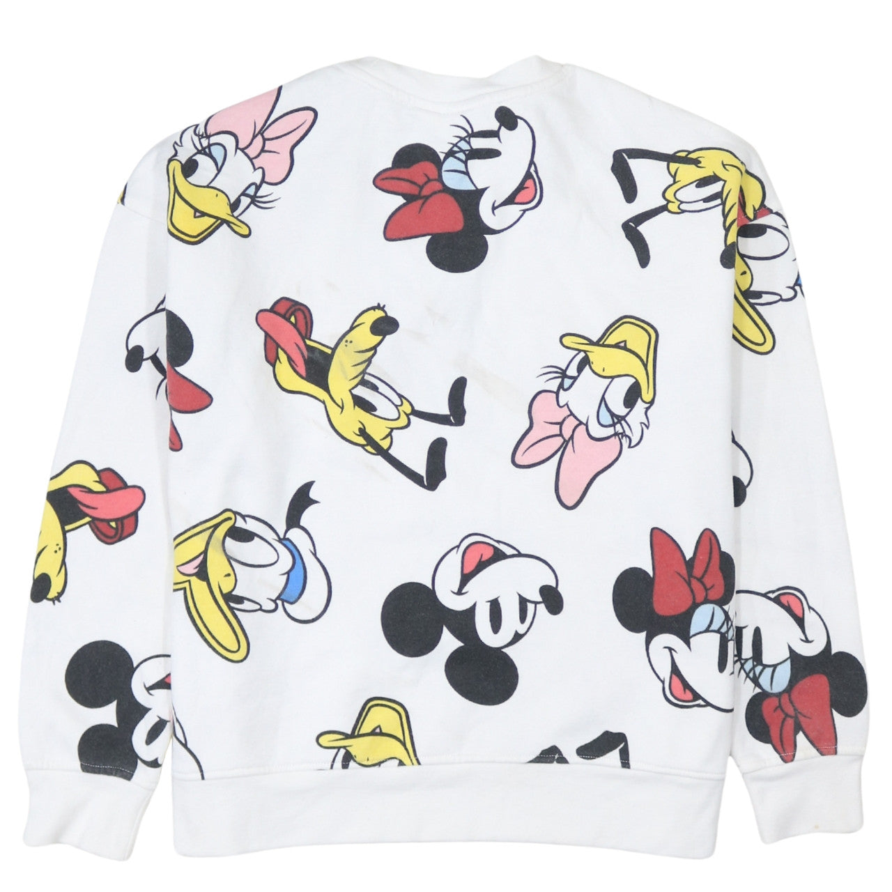 Disney Primark Cares Women's White Sweatshirt Small Minnie & Friends Print