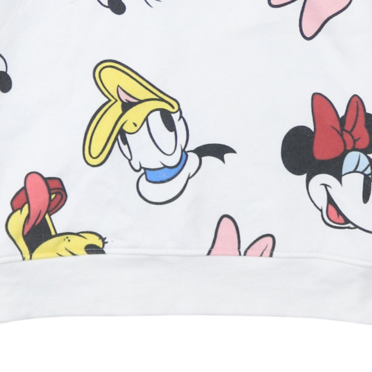 Disney Primark Cares Women's White Sweatshirt Small Minnie & Friends Print