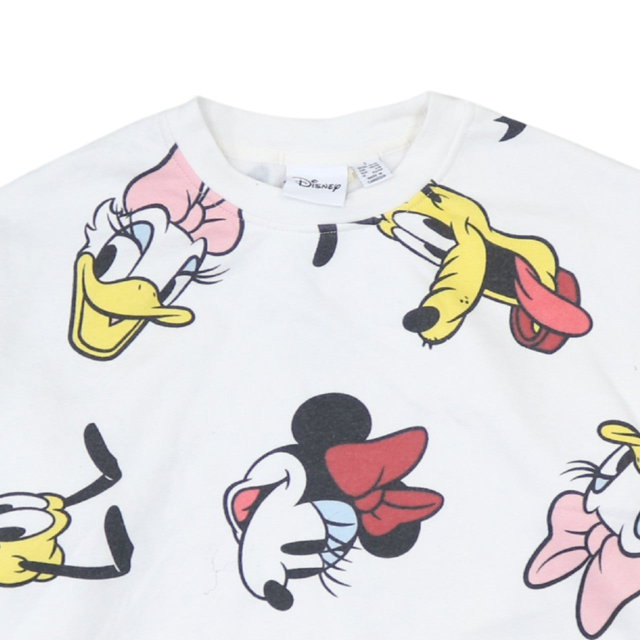 Disney Primark Cares Women's White Sweatshirt Small Minnie & Friends Print