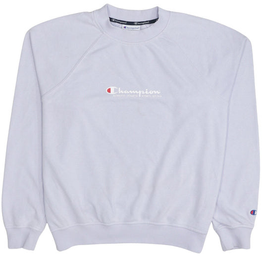 Champion Women White Small Crew Neck Pullover Sweatshirt