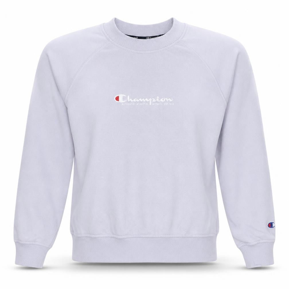 Champion Women White Small Crew Neck Pullover Sweatshirt