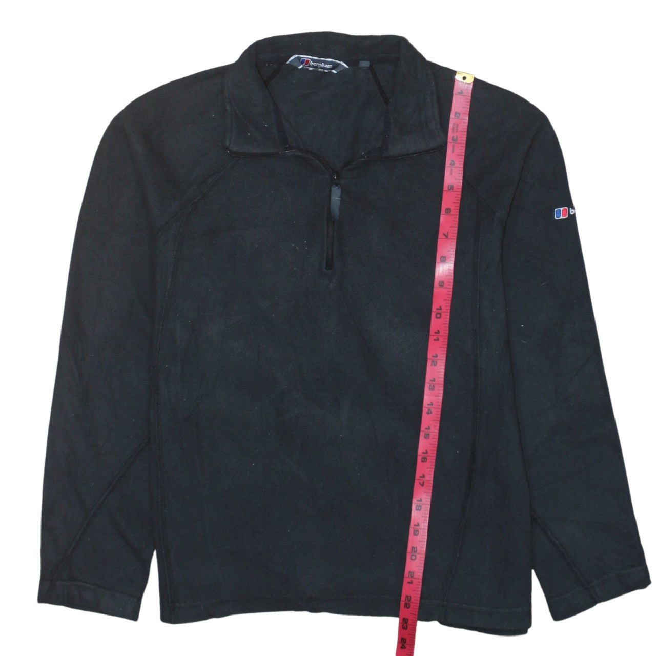 Berghaus Womens Black Size 12 Half Zip Fleece Jacket Hiking Top