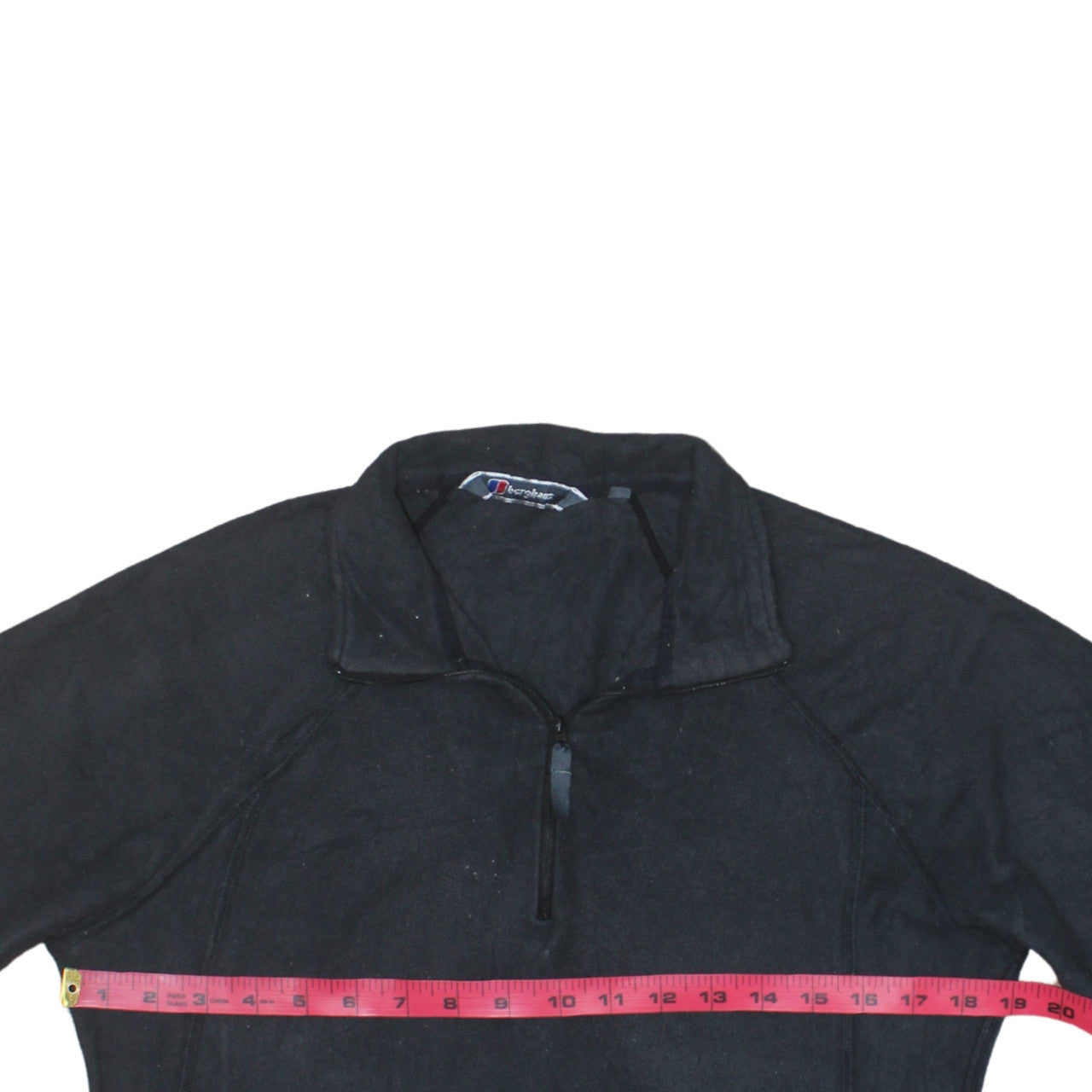 Berghaus Womens Black Size 12 Half Zip Fleece Jacket Hiking Top