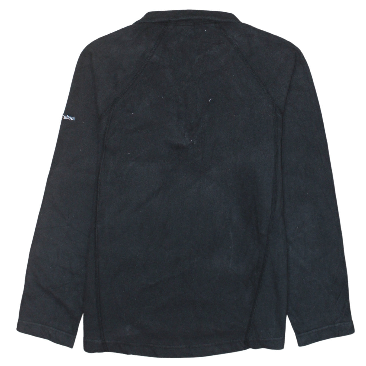 Berghaus Womens Black Size 12 Half Zip Fleece Jacket Hiking Top