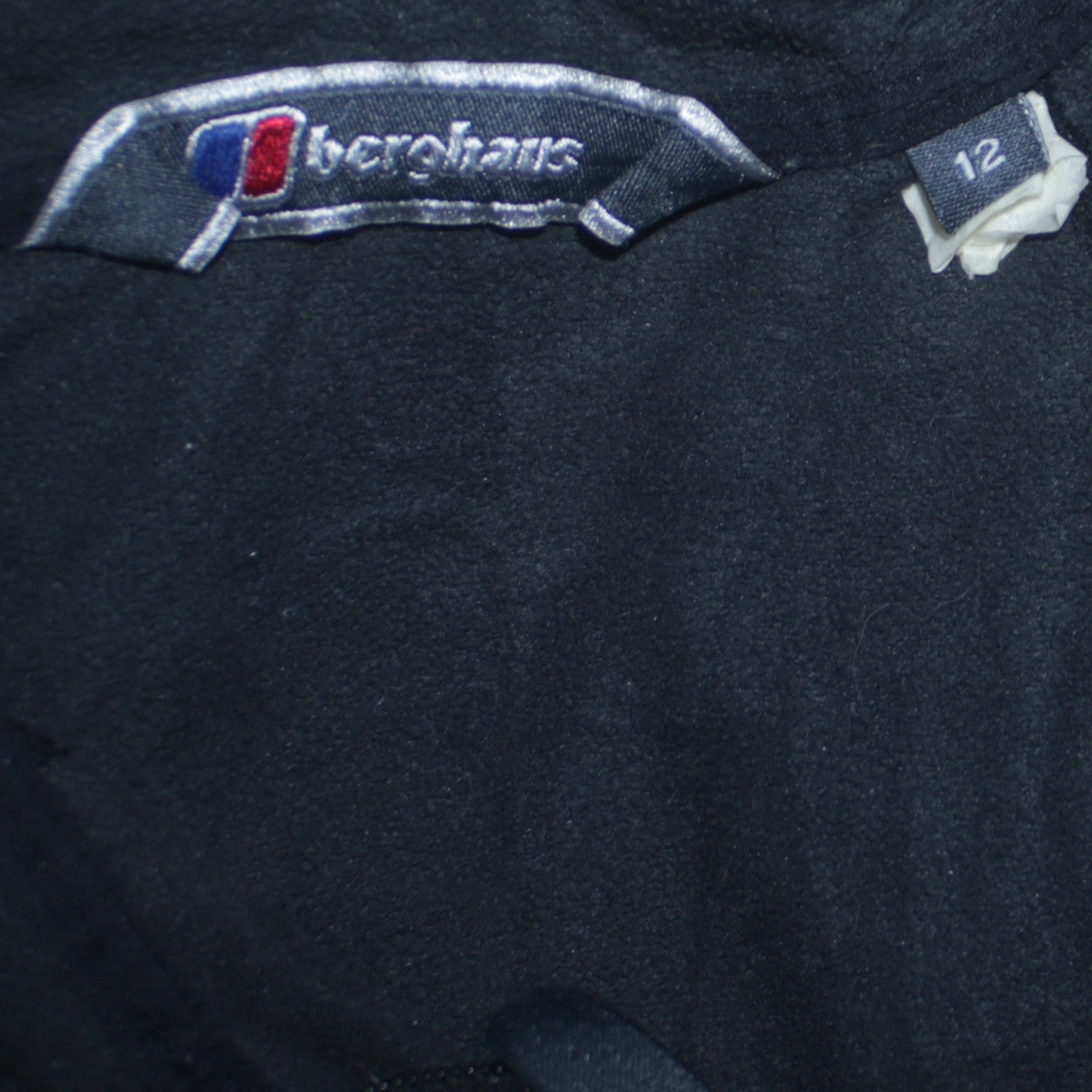 Berghaus Womens Black Size 12 Half Zip Fleece Jacket Hiking Top