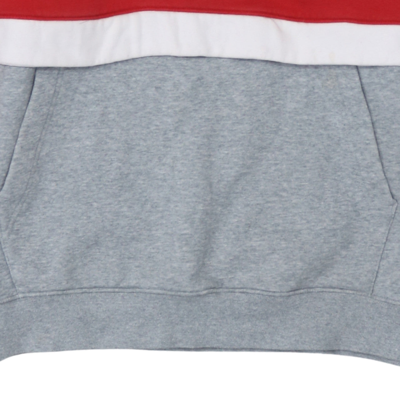 Nike Men's Red & Grey 1/2 Zip Hoodie Size M Colour Block Fleece