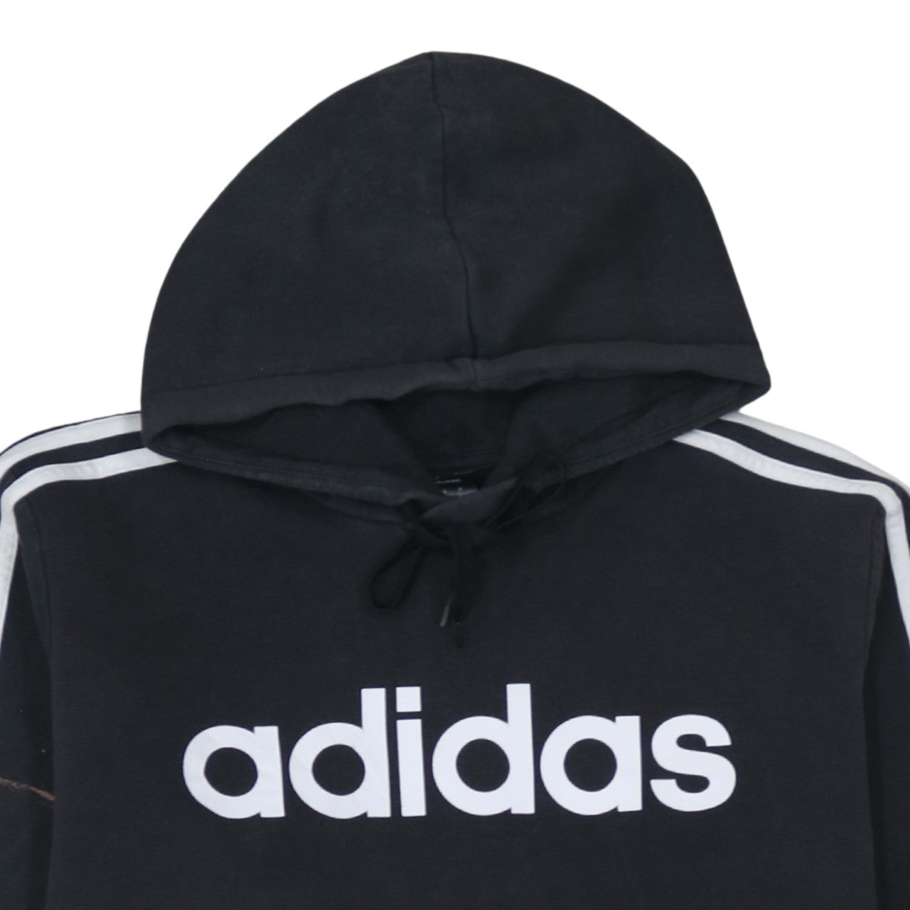 Adidas Men Black XL Pullover Hoodie Fleece Logo Sweatshirt