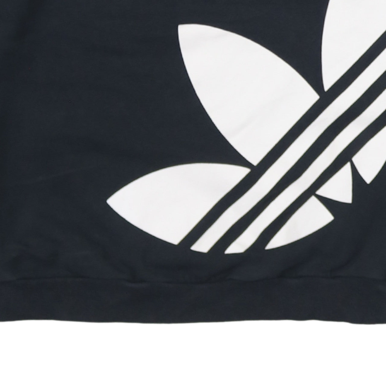 Adidas Womens Black Crew Neck Pullover Sweatshirt Size XS