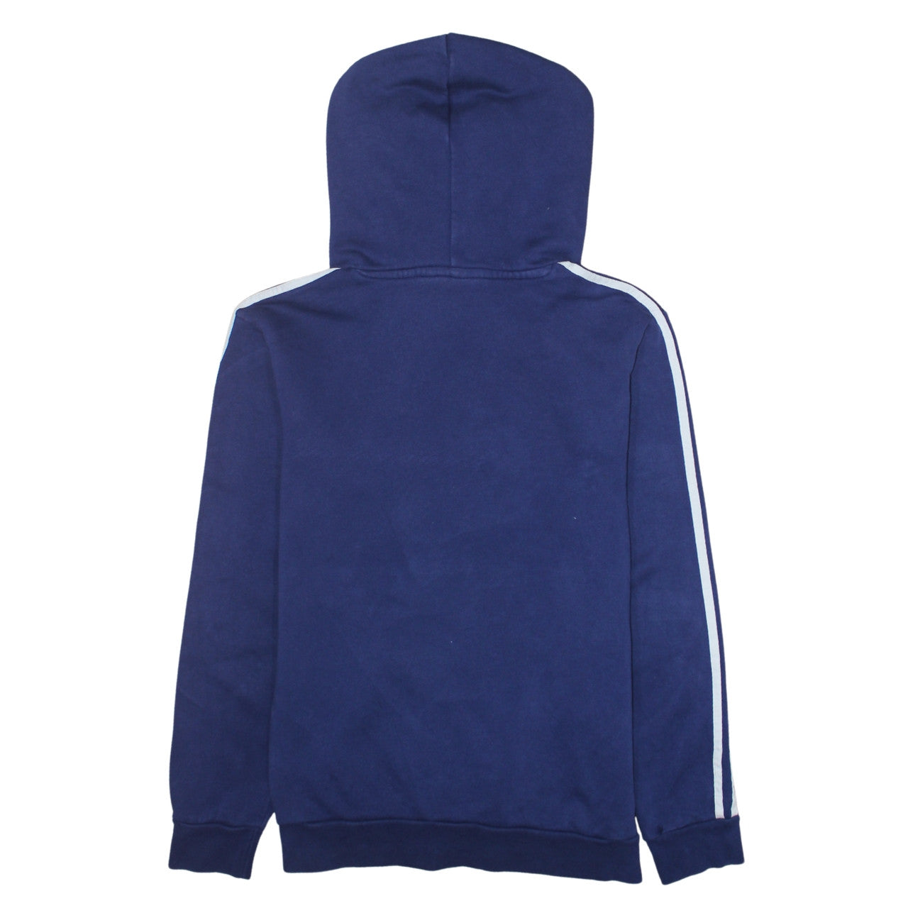 Adidas Men's Blue Pullover Hoodie XS Classic 3-Stripes Fleece