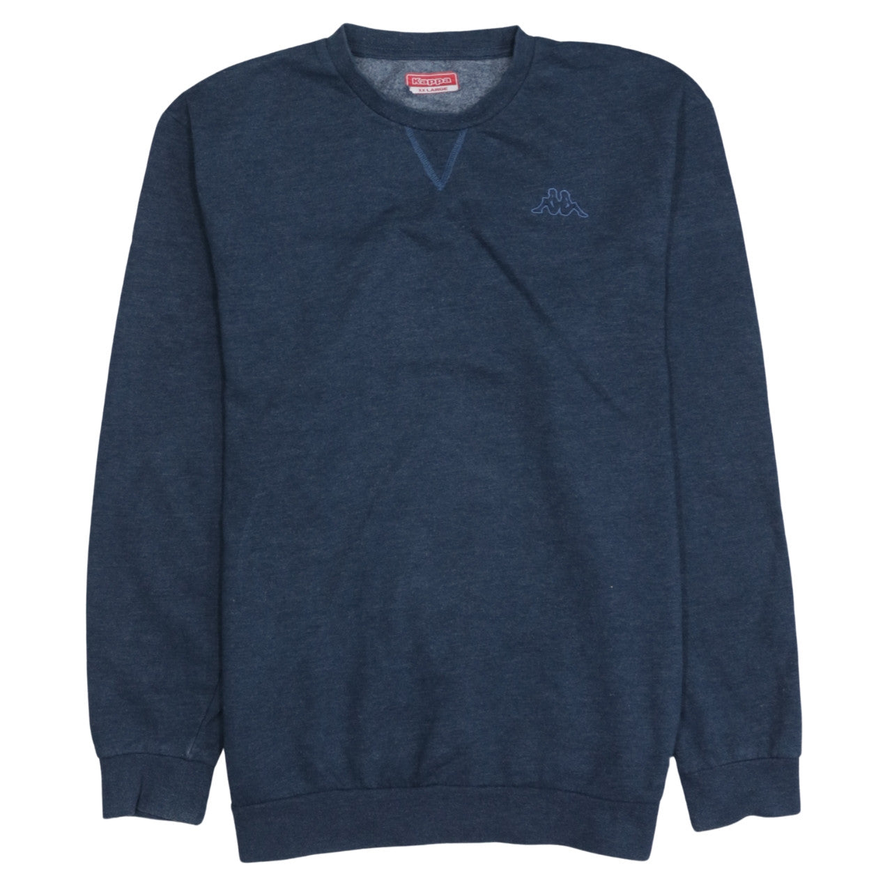Kappa Men’s Blue 2XL Pullover Sweatshirt Crew Neck Logo Sportswear