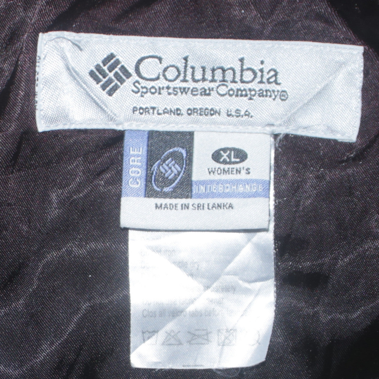Columbia Women's Green Quilted Full Zip Mid-Length Jacket XL