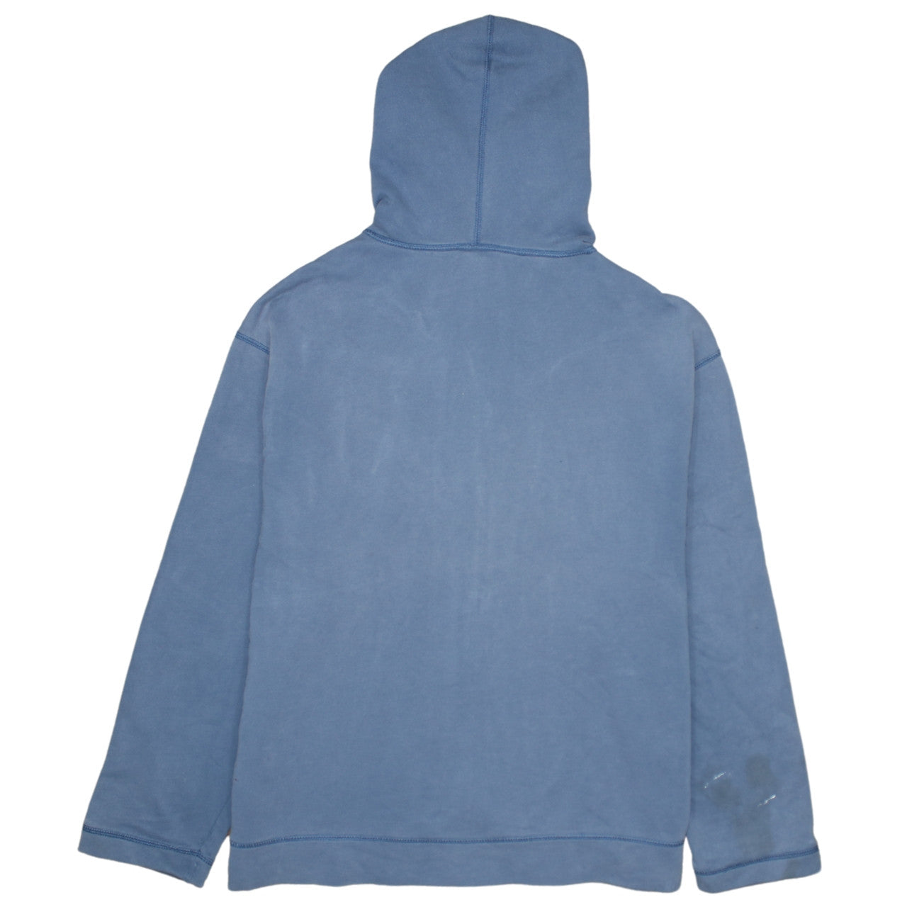 Tommy Jeans Mens Blue Full Zip Hoodie L Logo Graphic Sweatshirt