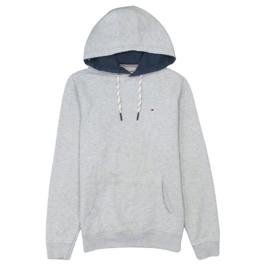 Tommy Hilfiger Men’s Grey Pullover Hoodie Size S Cotton Blend
