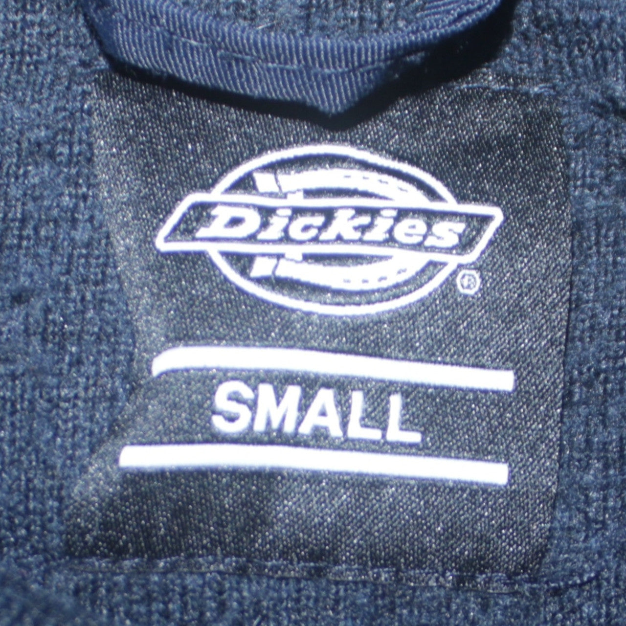 Dickies Men’s Black Beige Small Fleece Henley Sweatshirt