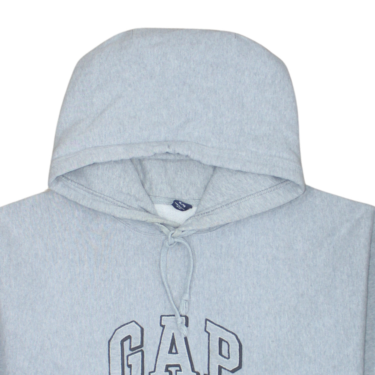 GAP Mens Grey Pullover Logo Hoodie XL Fleece Sweatshirt