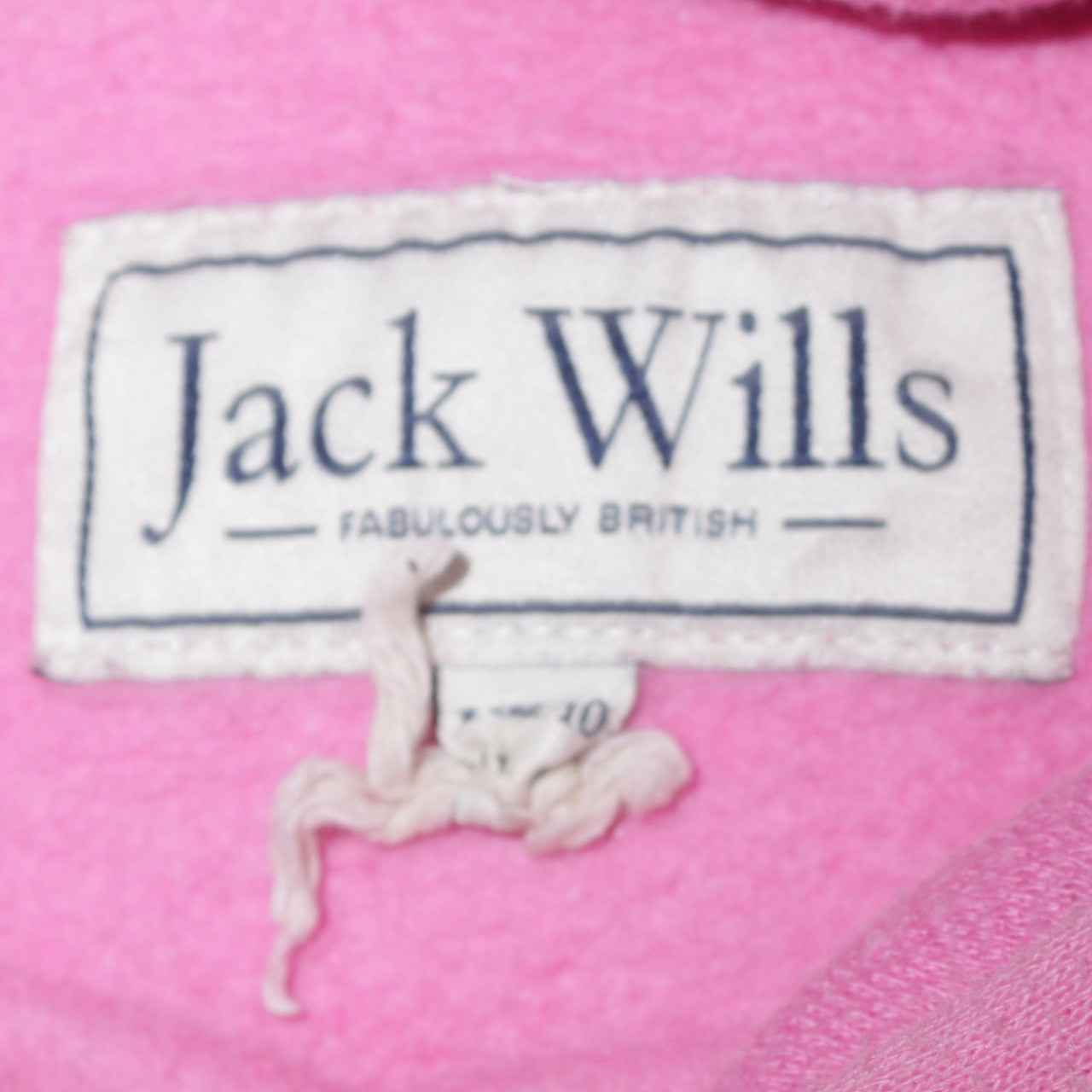 Jack Wills Womens Pink Pullover Hoodie Size 10 with Logo Print