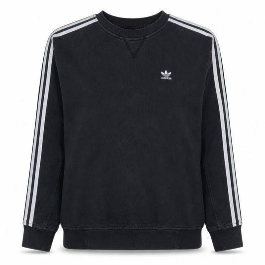 Adidas Womens Black XS Crew Neck Pullover Sweatshirt Cotton
