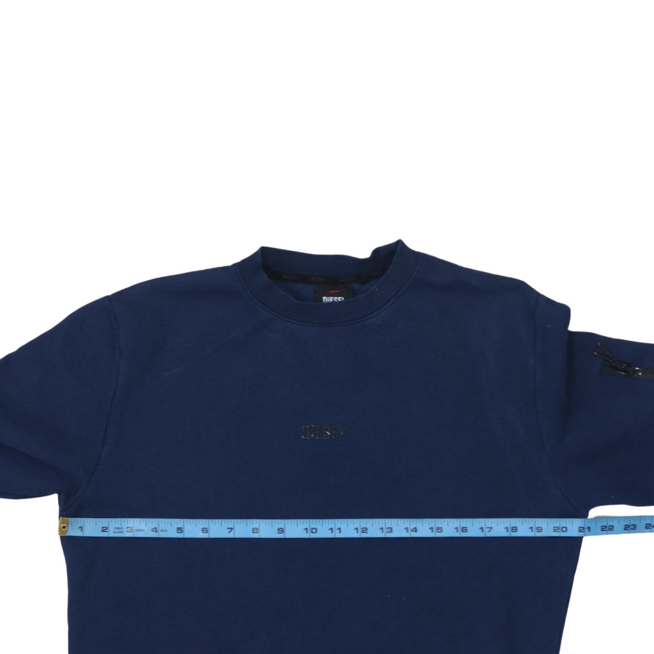 Diesel Mens Blue Crew Neck Pullover Sweatshirt Medium
