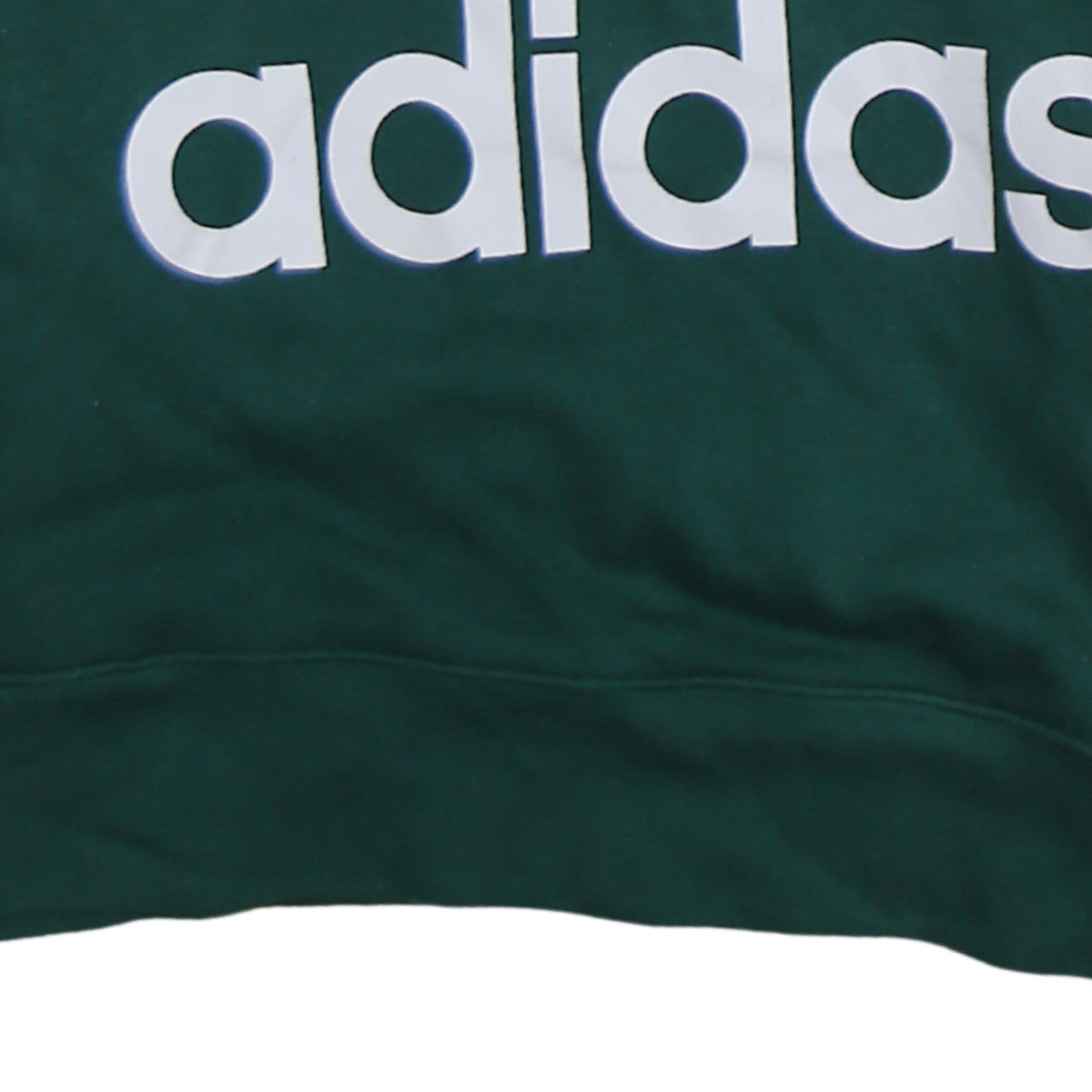 Adidas Women’s Green Trefoil Pullover Hoodie Size 10 Cotton Blend