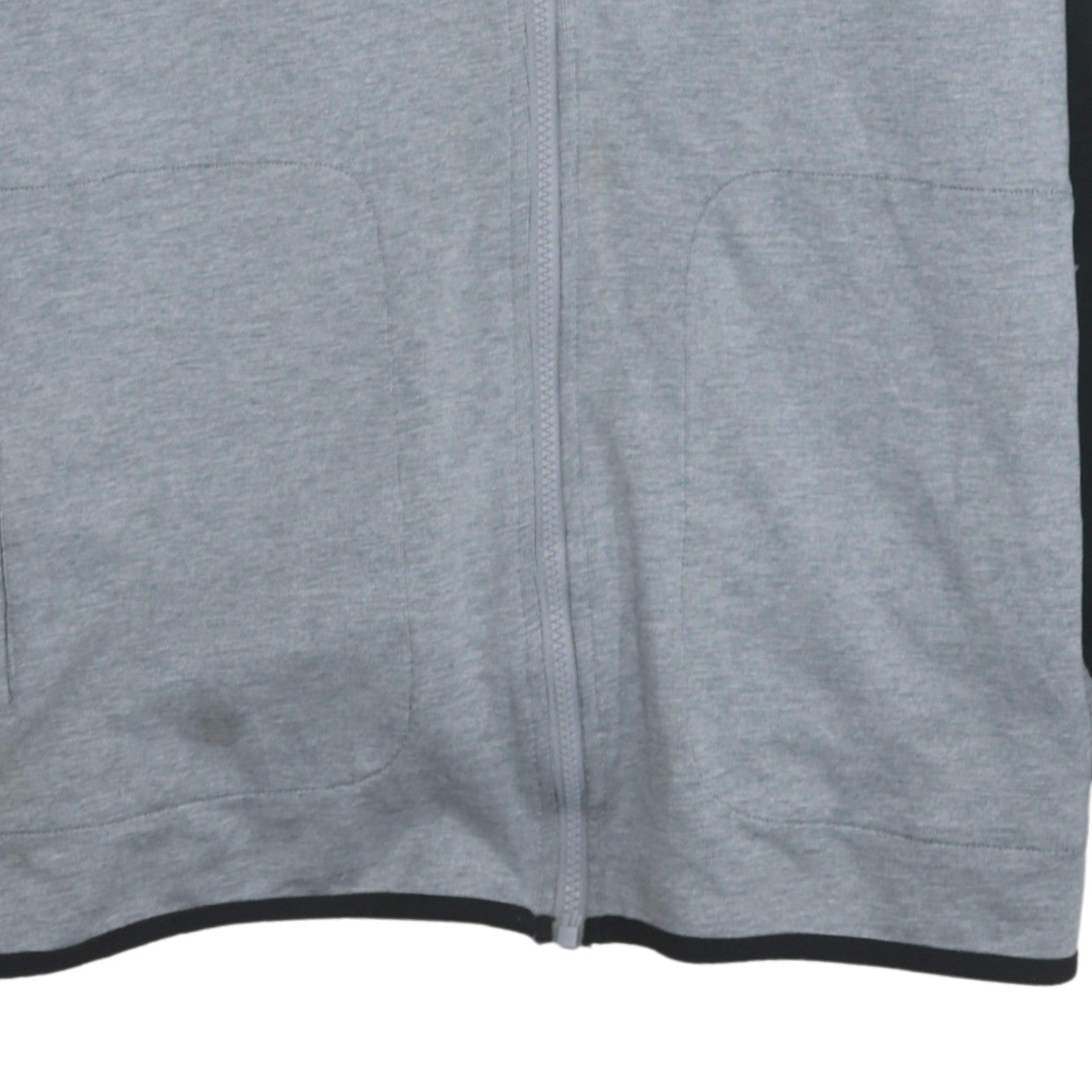 Nike Men's Grey Full Zip Hoodie L Regular Fit Sportswear