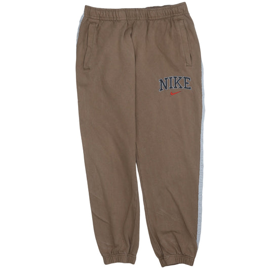Nike Men's Brown Jogger Sweatpants M Tapered Fit Elastic Waist