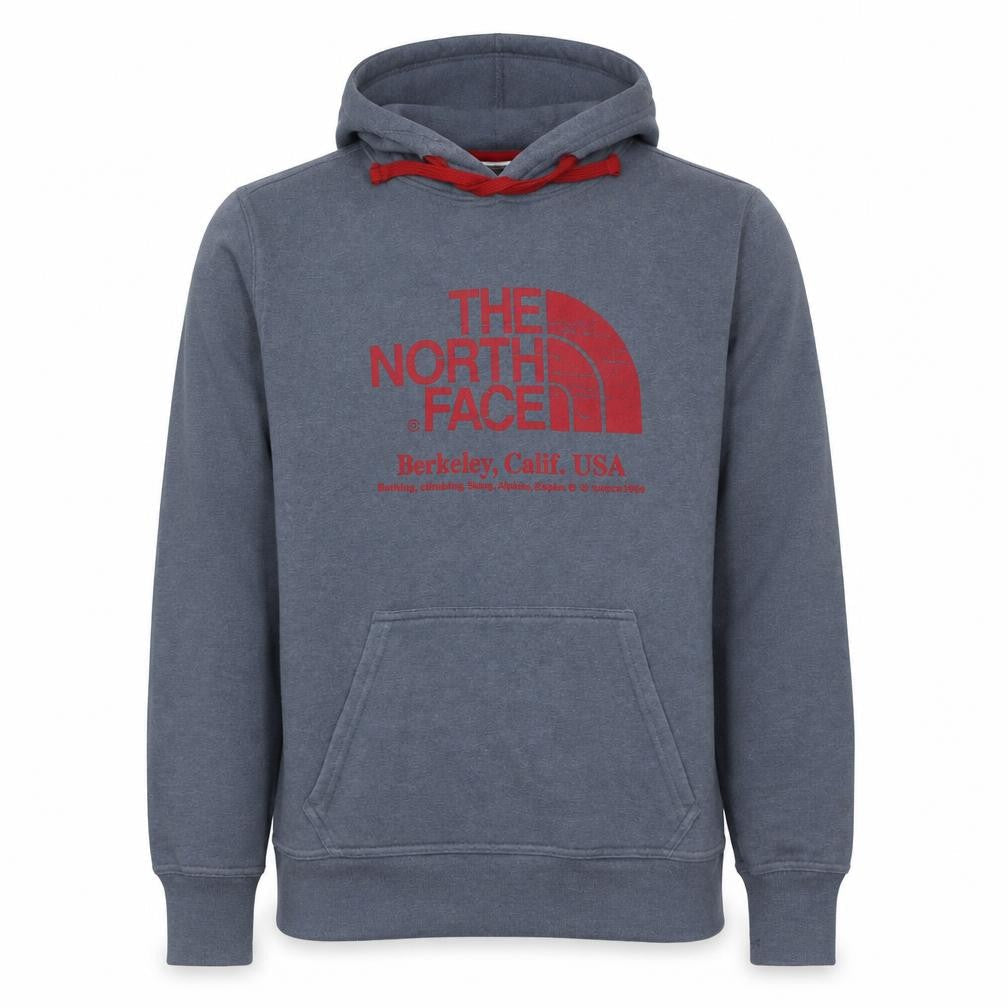 The North Face Men's Blue Pullover Hoodie Size M Graphic Print