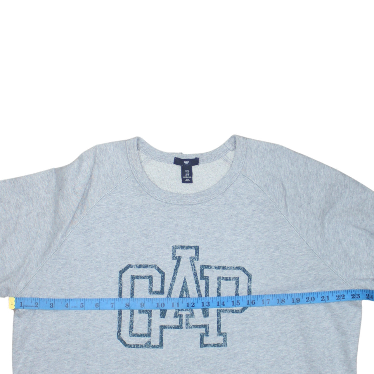 GAP Men's Grey XL Pullover Sweatshirt with Logo Crew Neck