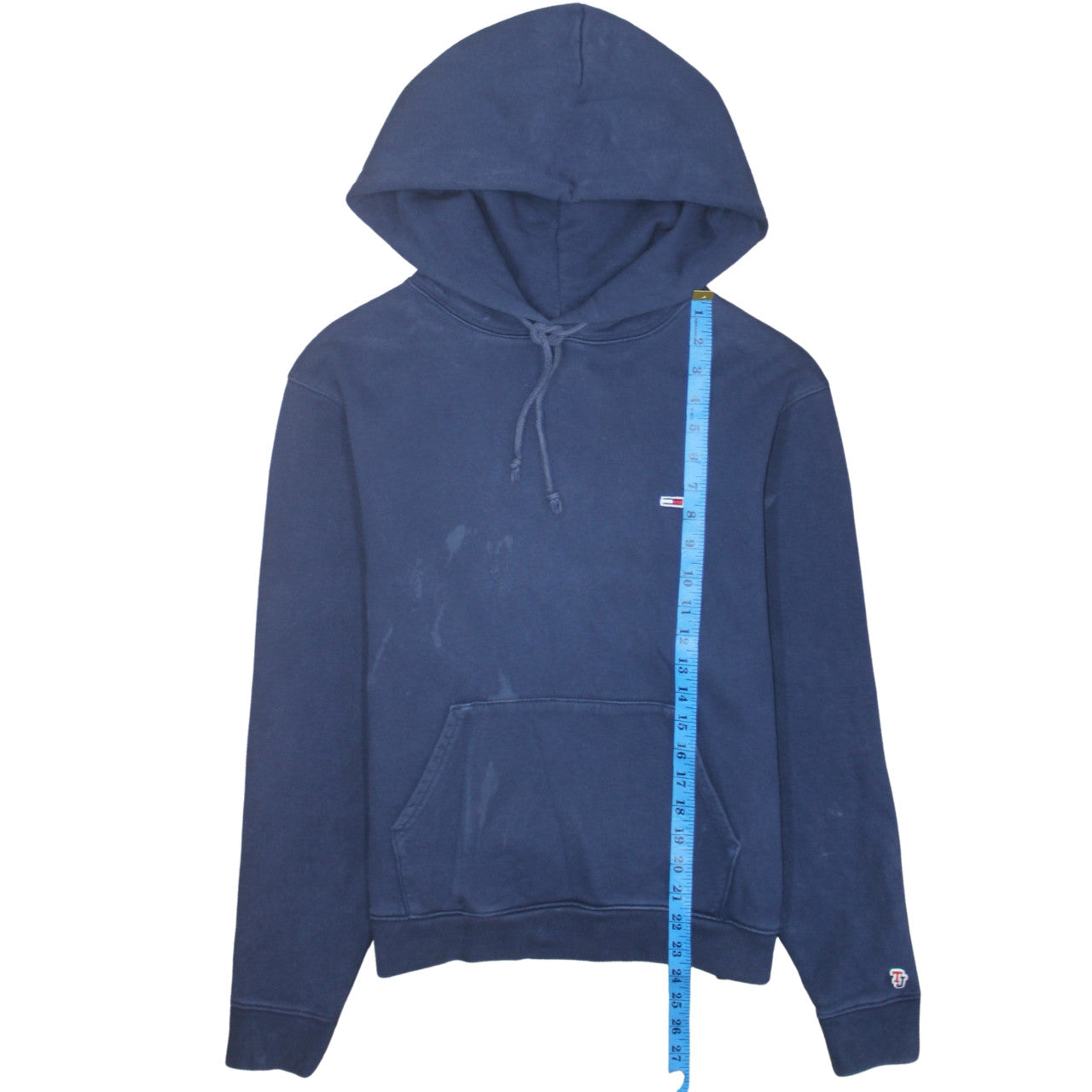 Tommy Jeans Womens Navy Blue Pullover Hoodie M Cotton Casual